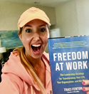 Traci Fenton holding book